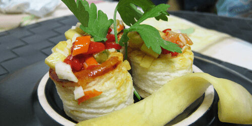 Volovanes rellenos de CHATKA