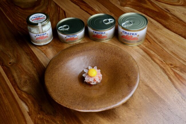 TARTAR DE TOMATE Y CHATKA CANGREJO REAL DE SAMUEL NAVEIRA – 1